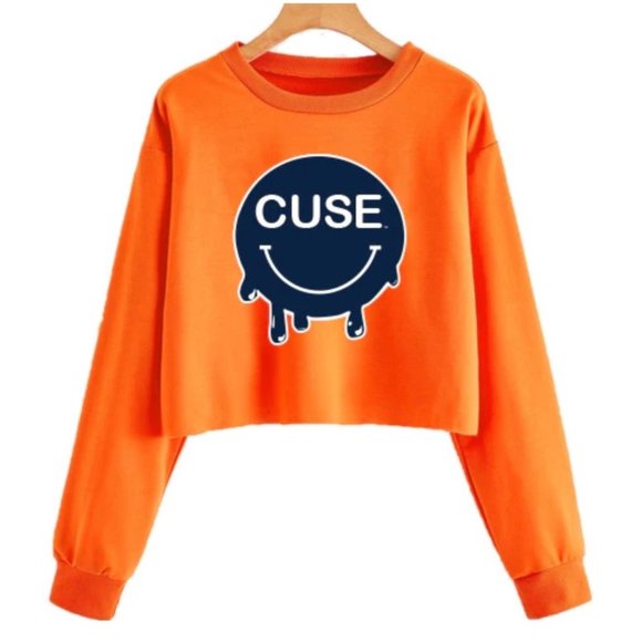 Lojo Bands Tops - Syracuse Smile Cropped Tailgate Crewneck